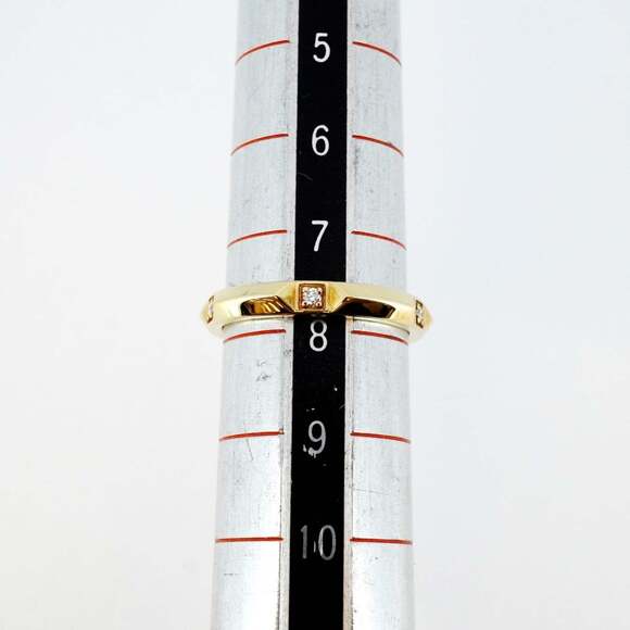 TIFFANY 18k Gold Diamond Ring - Picture 5 of 7